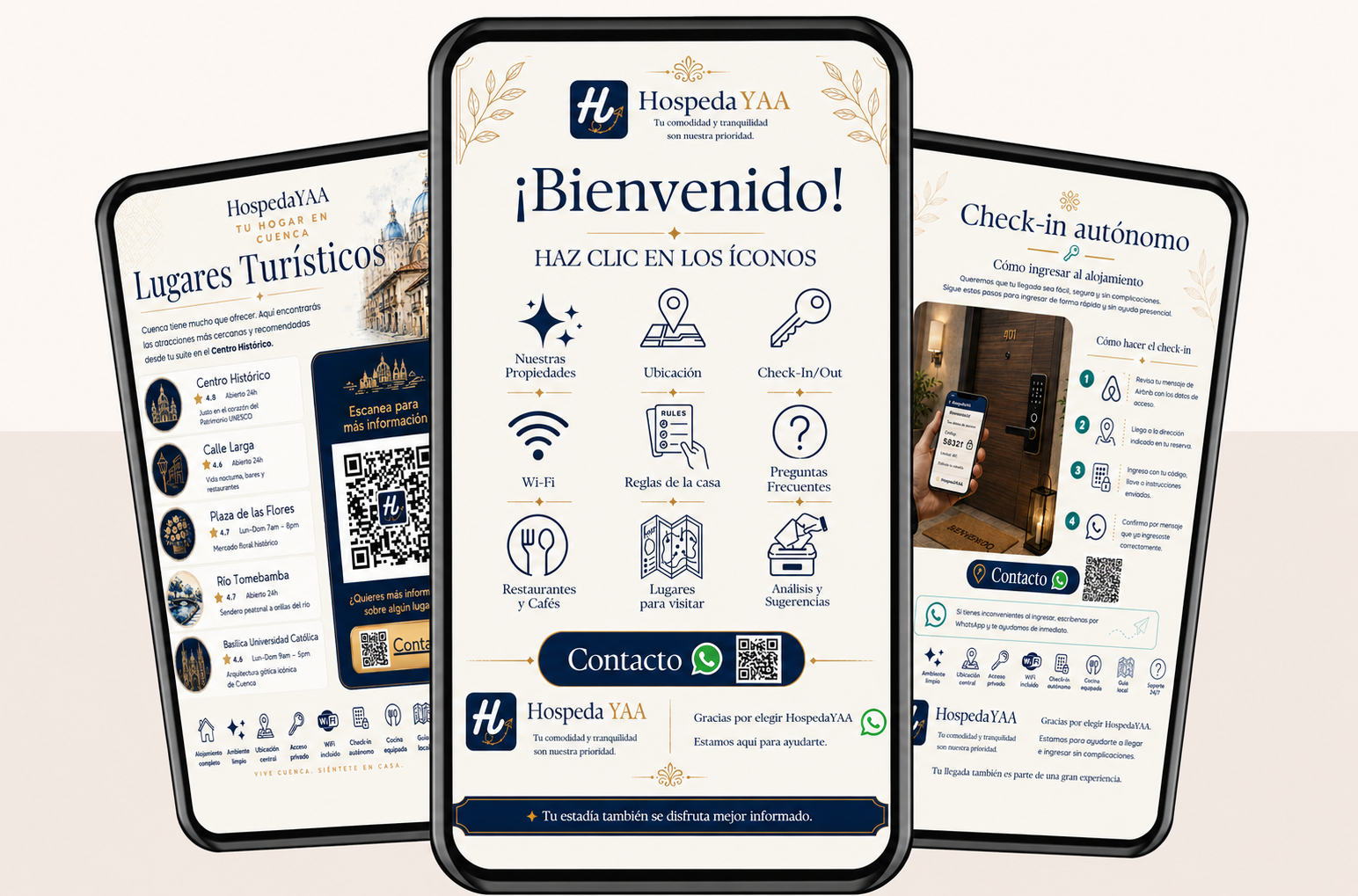 Libro de bienvenida PropVisuals abierto desde el celular